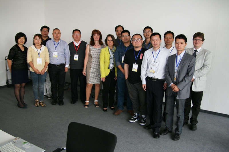 Das Bild zeigt die Gruppe der chinesischen Berufsschullehrer