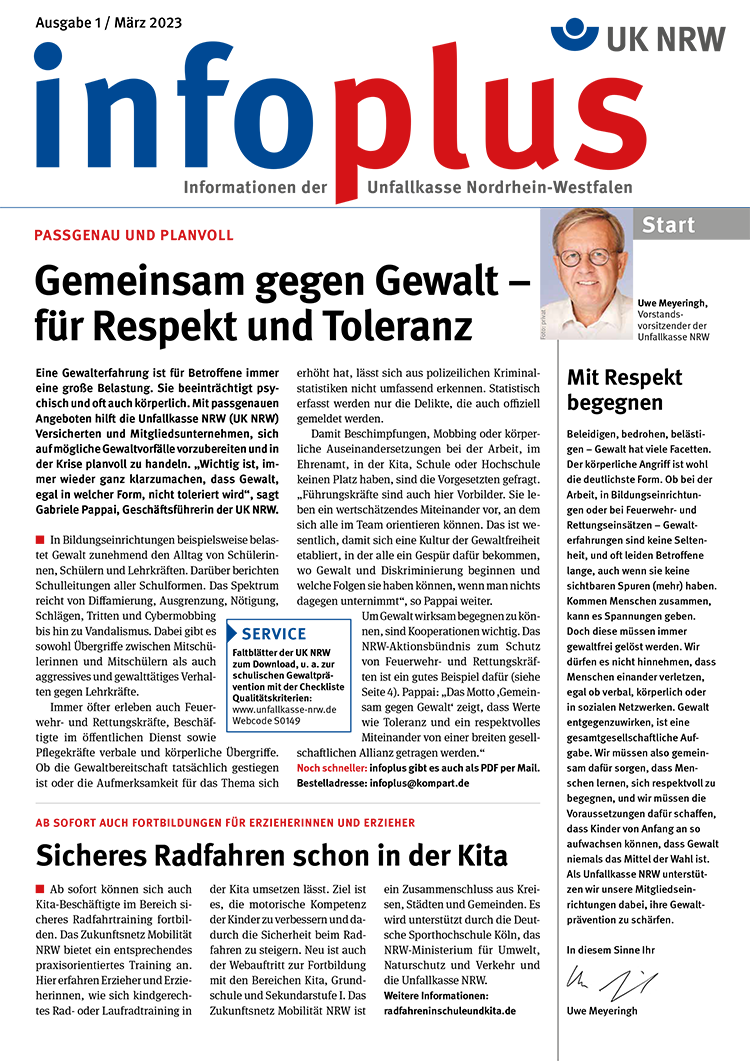 Ein Entscheidungsbaum zur Auswahl von Arbeitsschutzmaßnahmen. Start mit Porträt eines Mannes oben rechts. Rote und blaue Linien führen zu Entscheidungsboxen mit Text. Blaue Linien spezifizieren Maßnahmen, rote stellen Entscheidungsweg dar. Der Baum dient der Prävention und Sicherheitsplanung im Arbeitsumfeld und zeigt Schritte zur Beseitigung von Gefährdungen auf. Signatur unten rechts.